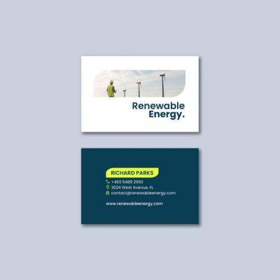 Renewable Energy Business Card Template – Free Download