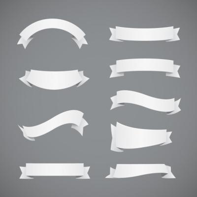 Collection of White Ribbons – Free Download