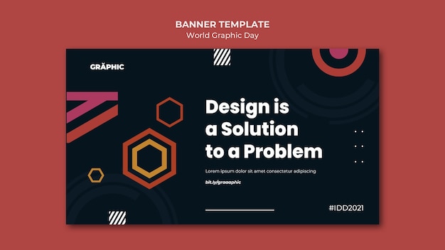 World Graphics Day Banner Template – Free Download