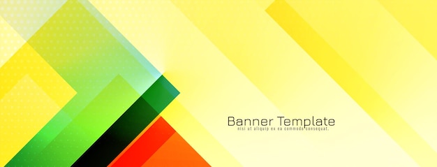 Colorful Abstract Geometric Banner – Download Free Stock Photo