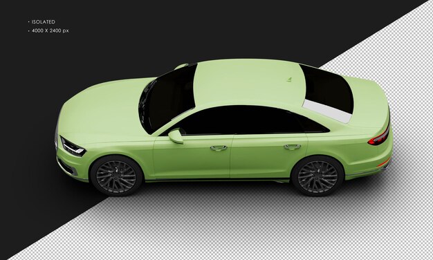 Realistic Matte Green Elegant Modern City Sedan Car – Free Stock Photo Download