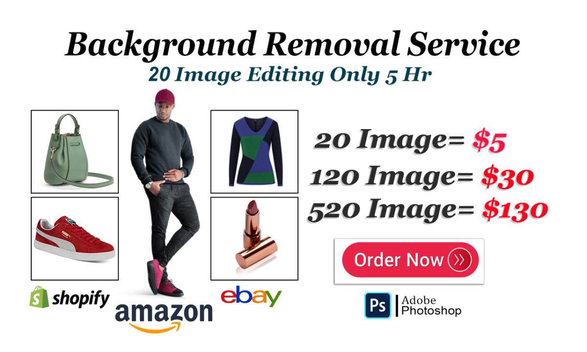 I Will Do Background Removal for 20 Images for Just 5 USD