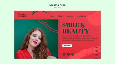 Unique Beauty Landing Page – Free Stock Photo, Download for Free