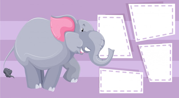 Elephant Note Template – Free Download