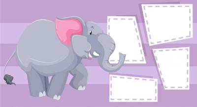 Elephant Note Template – Free Download