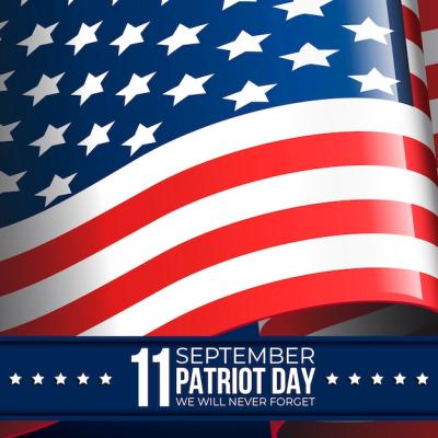 Patriot Day Illustration in Gradient Style – Free Download