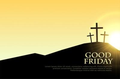 Beautiful Good Friday Cross Signs with Sun Light Flare – Free Download