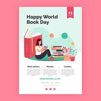 World Book Day Poster Template – Free Download