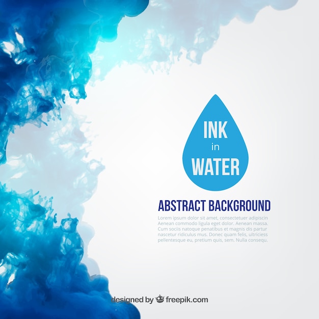 Blue Ink in Water – Free Download Stock Photo