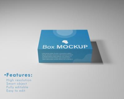 Blue Box Mockup – Free Download for Stunning Visuals