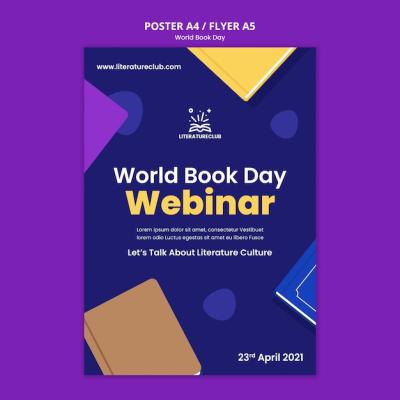 World Book Day Poster Template – Free Download