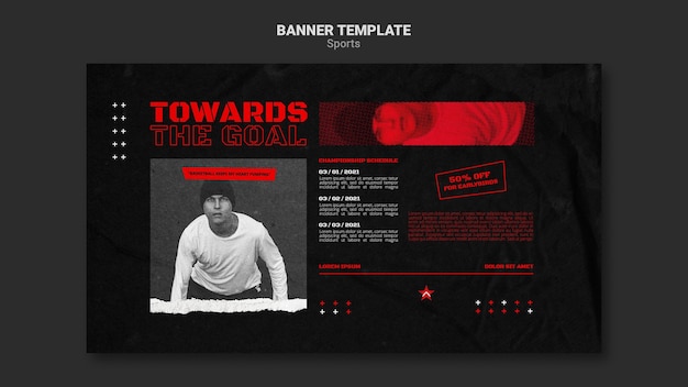 Sports Banner Template – Download Free Stock Photo