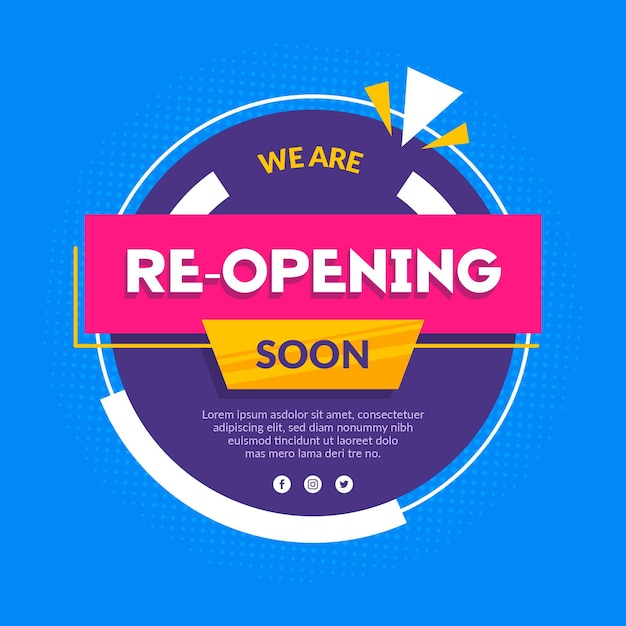 Re-opening Soon Banner | Free Download, Free Stock Photo