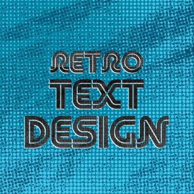 Retro Text Design – Free Stock Photo for Download