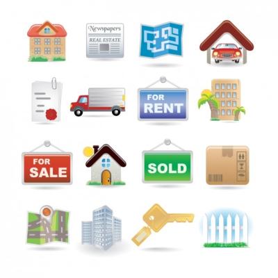 Real Estate Icon Collection – Free Download