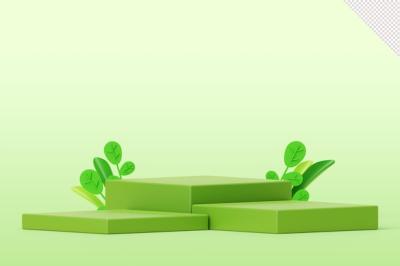 Green Box with Growing Plant – Free Download