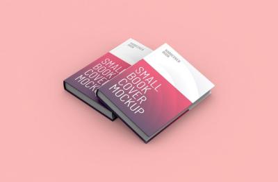 Realistic Small Hardcover Book Mockup on a Clean Background – Free Download