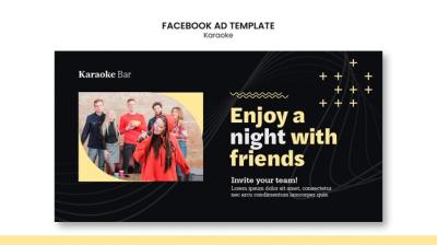 Karaoke Party Facebook Template – Free to Download