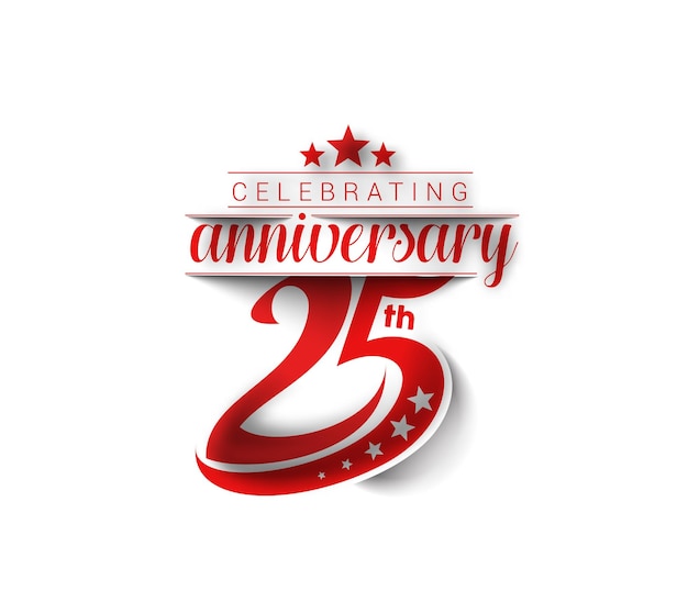 25th Anniversary Celebration Design – Free Stock Photo, Download Free