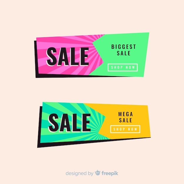 Geometric Sales Banners – Download Free Stock Photos