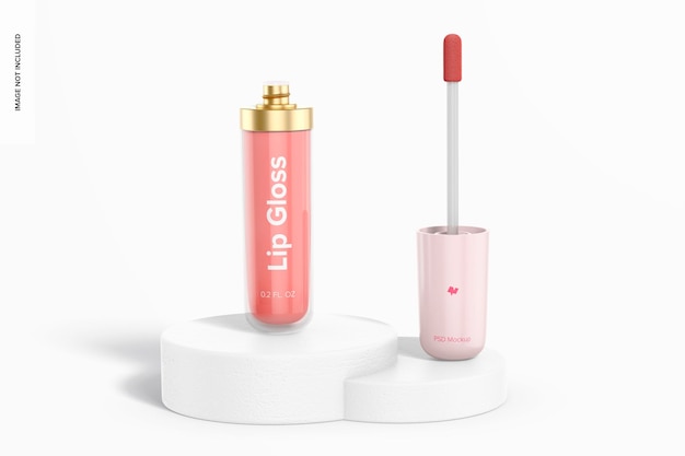 Lip Gloss Mockup – Opened for Free Download