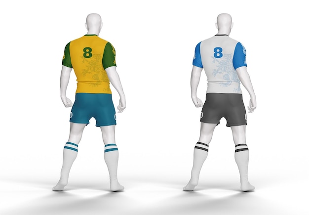 Football Kit T-Shirt Mockup – Free Download