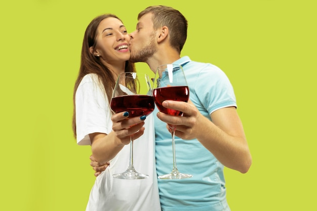 Beautiful Young Couple Enjoying Wine – Free Download for Stock Photos