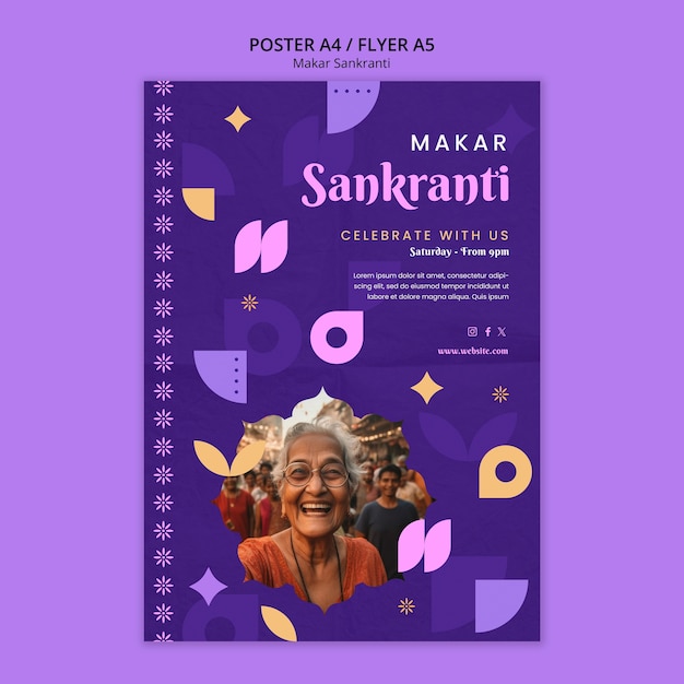 Makar Sankranti Template Design – Free Download