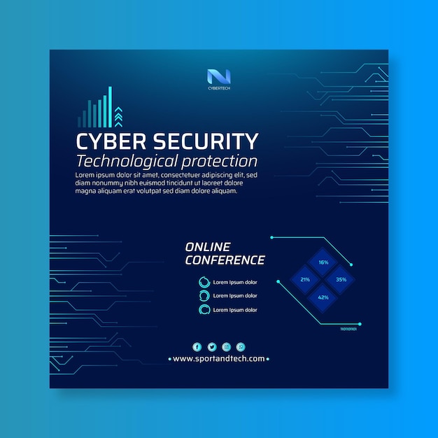 Cyber Security Squared Flyer – Free Download