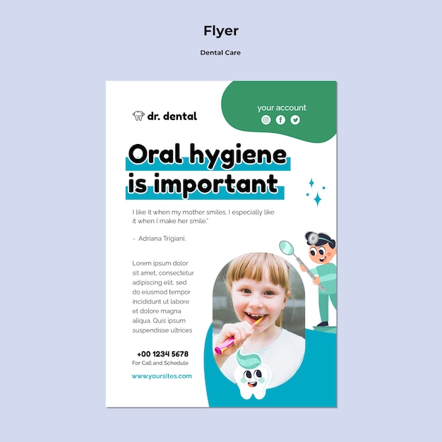 Oral Hygiene Flyer Template – Free Download