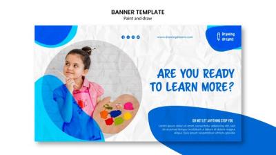 Course Banner for Paint and Draw – Free Download