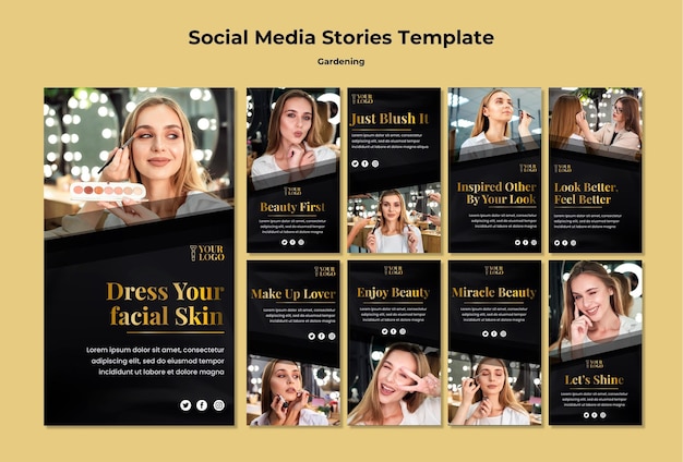 Make Up Social Media Post – Download Free Stock Photo