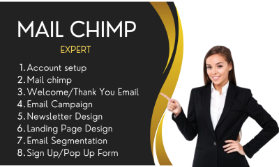 I will create mail chimp,klaviyo,get response ,aweber email campaign and autoresponder