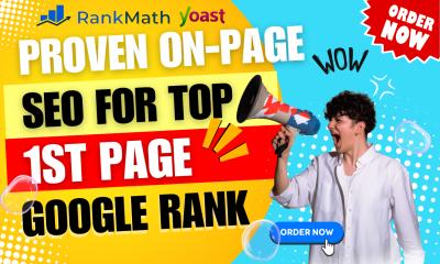 I Will Provide On-Page SEO Services for WordPress and Other Platforms to Boost Your Rankings