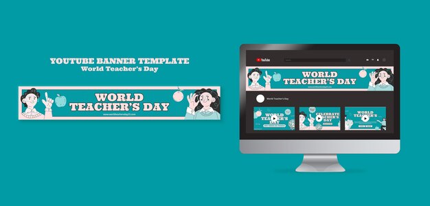 World Teacher’s Day YouTube Banner – Free Download