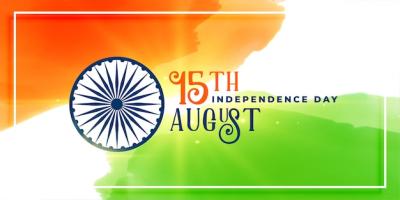 Tricolor Happy Independence Day India Banner – Free Download