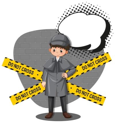 Detective Searching for Clues Vector Template – Free Download