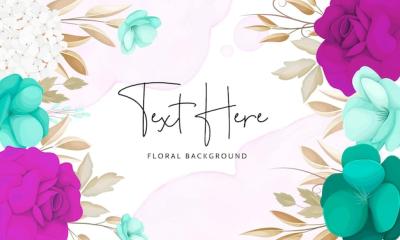 Beautiful Watercolor Floral Background – Free Stock Photo, Download Free