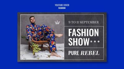 Fashion Event YouTube Cover Template – Free Download