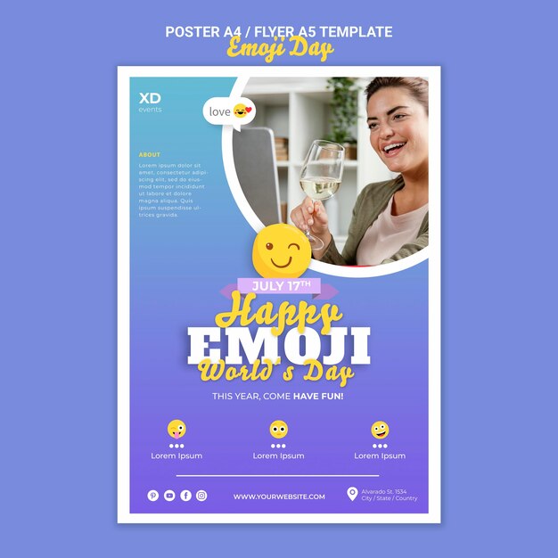 Printable Emoji Day Template – Free Download