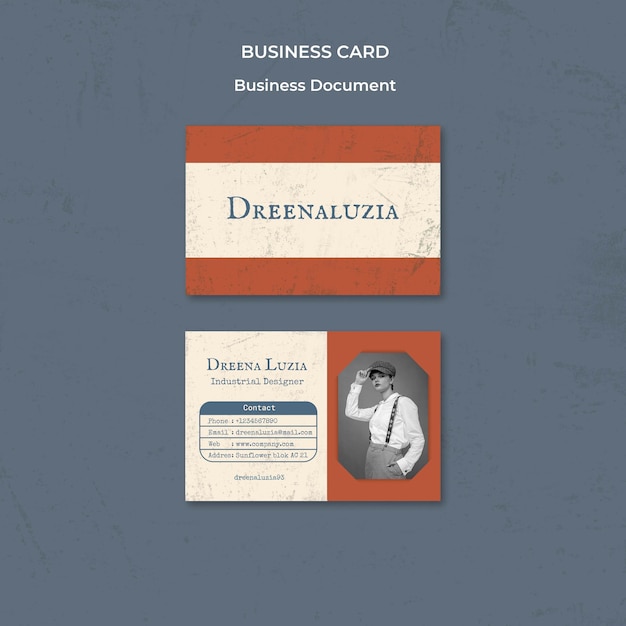 Business Document and Card Template Design – Free Download