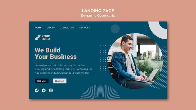 Business Ad Template Landing Page – Free Download