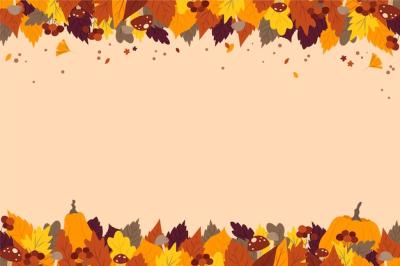 Flat Background for Autumn Celebration – Free Download