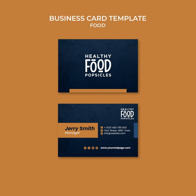 Delicious Popsicles Business Card Template – Free Download