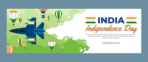 India Independence Day Twitter Header – Free Stock Photo for Download