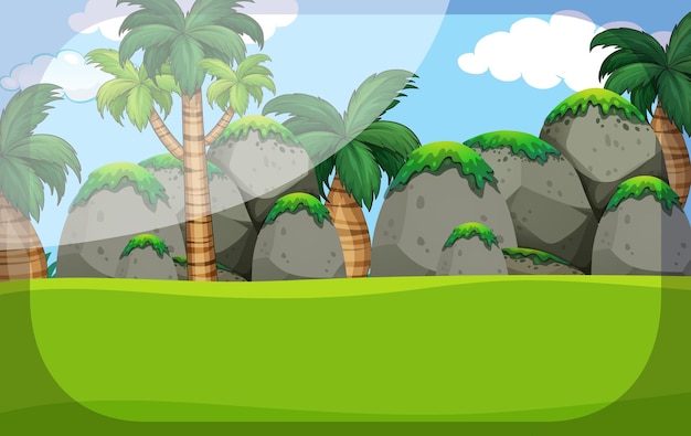 Cartoon Forest Background Template – Free Download