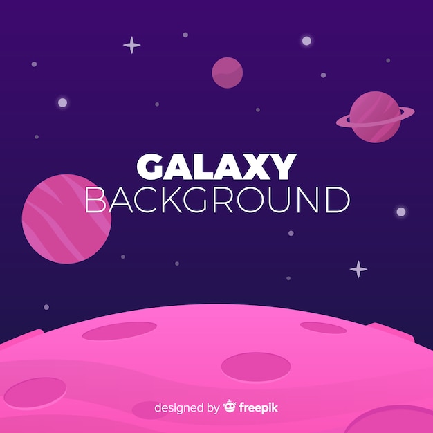 Colorful Galaxy Background Flat Design – Free Stock Photo for Download