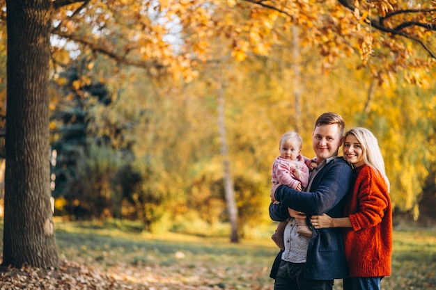 Family Enjoying a Walk with Their Baby Daughter in an Autumn Park – Free Stock Photo, Download for Free