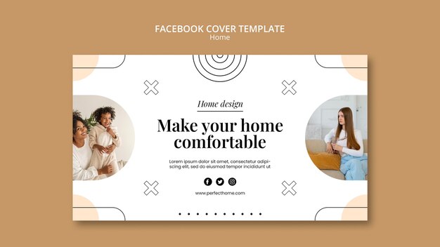 Flat Design Home Template – Free Download