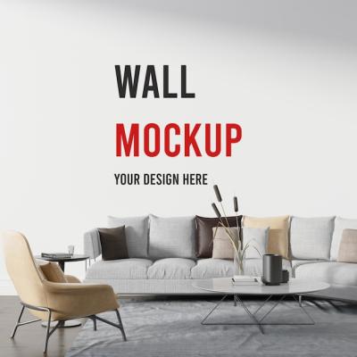 Stylish Wall Background Behind Sofa – Free Download